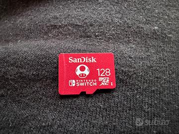 SanDisk 128gb microSD Nintendo Switch Class 10 U3
