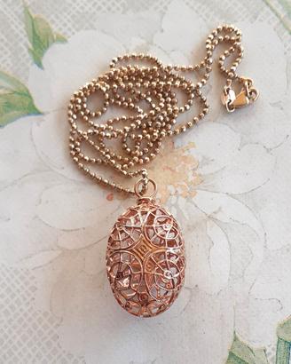Collana vintage di Airoldi in Argento dorato