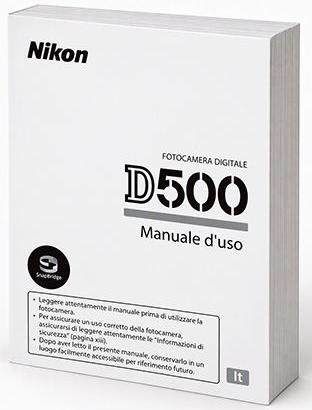 LIBRETTO ISTRUZIONI D500 NIKON