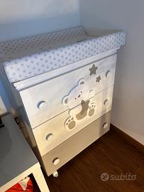 Bagnetto fasciatoio  cassettiera PALI bambino