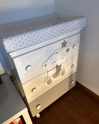 Bagnetto fasciatoio  cassettiera PALI bambino