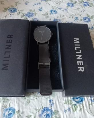 Orologio unisex, cinturino in acciaio brunito 
