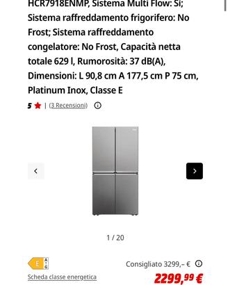 Frigorifero americano HAIER