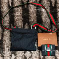 borsa Gucci in stoffa con Portafoglio
