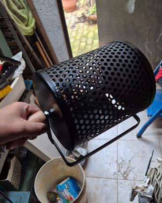 griglia gira caldarroste castagne camino gas