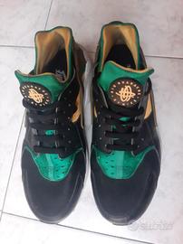 Nike Huarache colore verde e giallo Abbigliamento e Accessori In