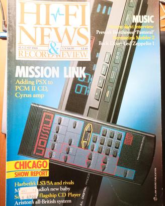 Rivista HI-FI NEWS & RECORD REVIEW n° 8 del 1988