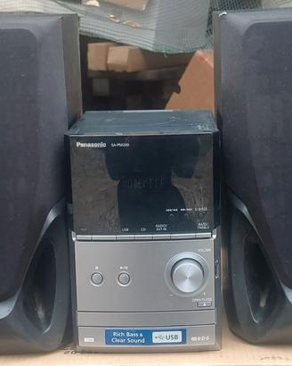 Impianto stereo panasonic 