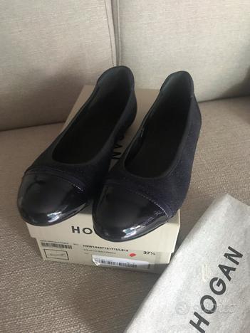 Ballerine Hogan blu scuro glitterate originali Abbigliamento e