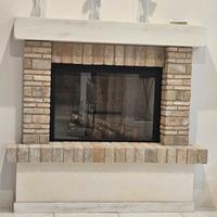 CAMINO A LEGNA MONOBLOCCO ARIA RUSTICO MATTONI