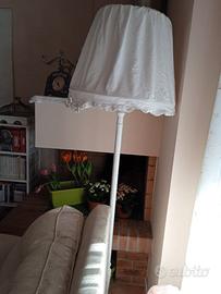 Piantana bianca Shabby Chic