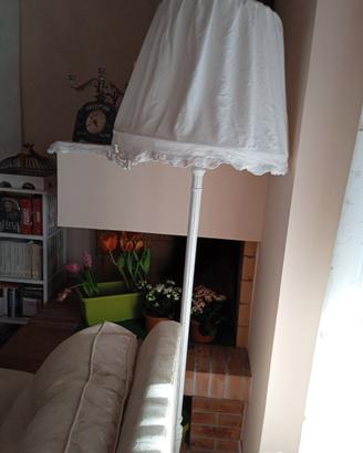 Piantana bianca Shabby Chic