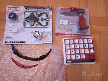 Pezzi vari modelli Ferrari grandi scale 1/10, 1/8 