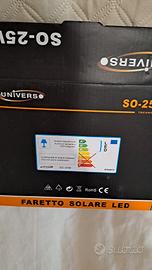 pannello solare piu faretto led Universo 25w