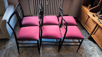 Set 6 Sedie Superleggera Giò Ponti per Cassina