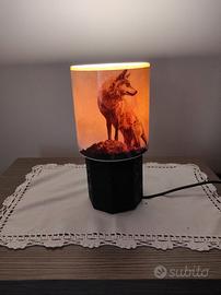 Lampada Lupo grigio - stile Rustico attacco E14