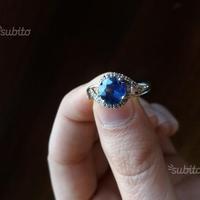 Anello in argento con Cianite