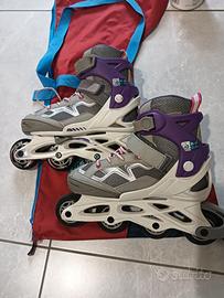 pattini roller regolabili Oxelo Fit3 tg 35-38