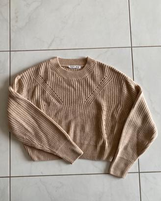 Maglione cropped Terranova beige XS/S