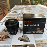 Sigma 18-125 per nikon