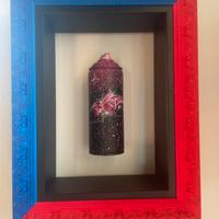 Quadro con bomboletta  street artist Mike128