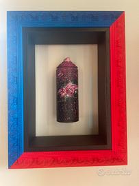 Quadro con bomboletta  street artist Mike128