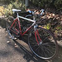 Bicicletta da passeggio in città.