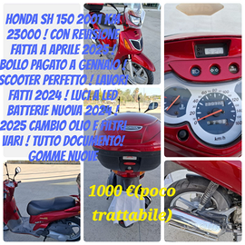 Scooter honda sh 150 del 2001