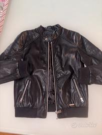 Giacca pelle nera Guess 8 anni