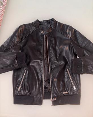 Giacca pelle nera Guess 8 anni