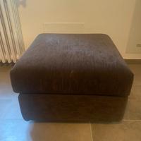 Pouf poggiapiedi marrone