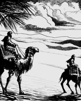 disegno a china paesaggio 