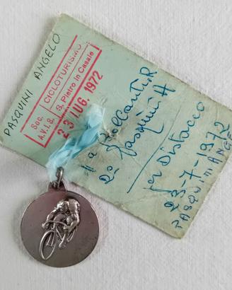 Medaglia Gara Ciclistica Biciclette 1972 Eroica