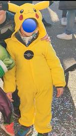 costume da carnevale pikachu 4-6 anni