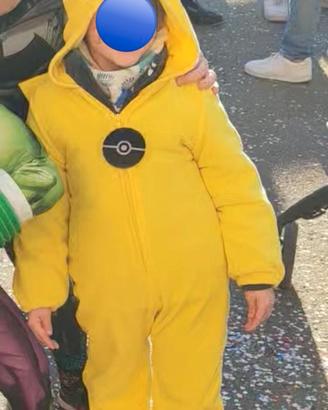 costume da carnevale pikachu 4-6 anni