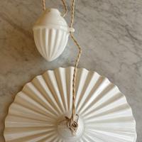 Lampadari in ceramica bianca vintage a Fazzoletto