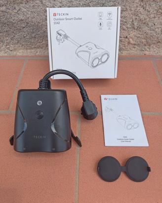 Presa Smart doppia da esterno Wi-Fi impermeabile