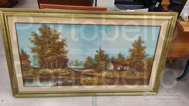 Codice: 10731 QUADRO OLIO SU TELA RAFFIGURANTE PA