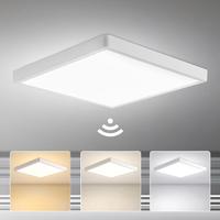 Plafoniera LED Soffitto Quadrata 28W con Sensore