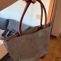 Grande borsa argentata