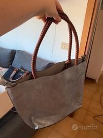 Grande borsa argentata