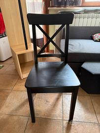 N.4 sedie nere INGOLF IKEA.