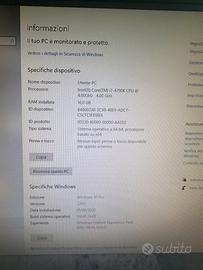Pc intel core i7 con video philips 14”