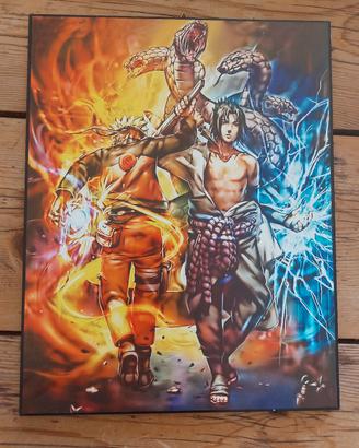 Quadro Naruto e Sasuke