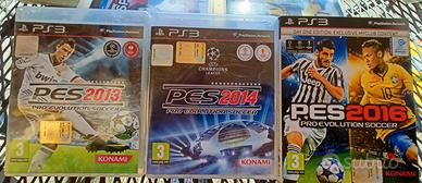 Lotto 3 giochi PS3: PES 2013/2014/2016