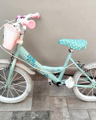 Bicicletta 16" stile unicorno lol