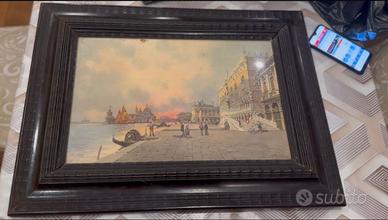 Quadro in olio da tela dell 800