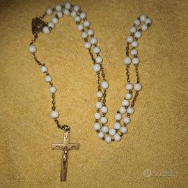 antico rosario in  vermeil