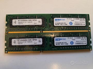 2x SpecTek 8GB DDR3 RAM PC3-1600 UDIMM