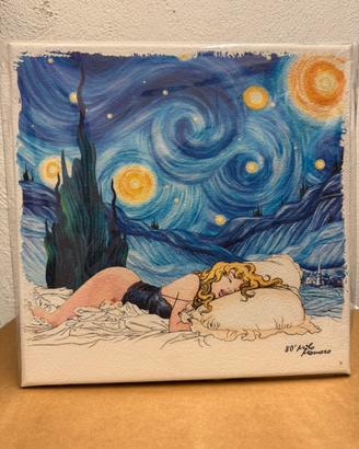 Box quadro Gin J rose 80 esimo Milo Manara
